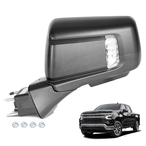 Left Side Mirror for 2019-2025 Chevy Silverado 1500 RST 15 L – 15 Pins & PTM