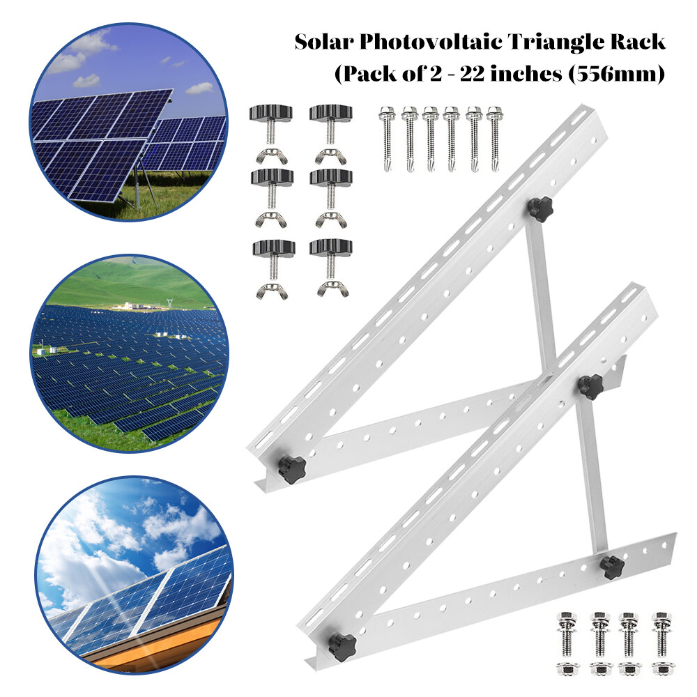 Solar Panel Mount Mounting Brackets Tilt Mount Frame for Boat, RV, Roof Off Grid
