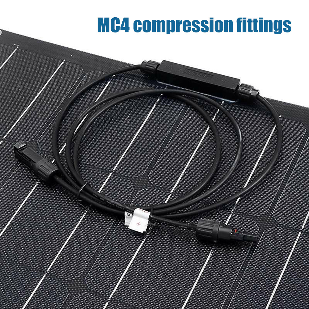 200W Watt ETFE Flexible Solar Panel Mono PV 18V Home RV Camping Boat Off Grid