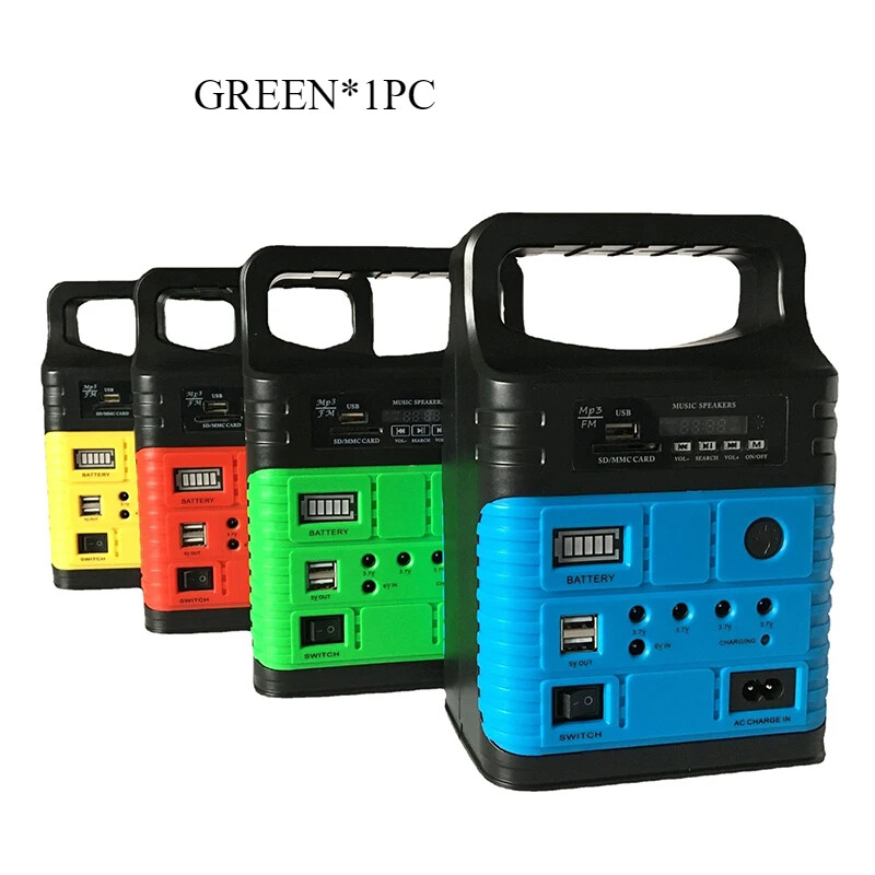 Portable Solar Generator Solar Emergency Light Solar System Radio Bluetooth Mp3