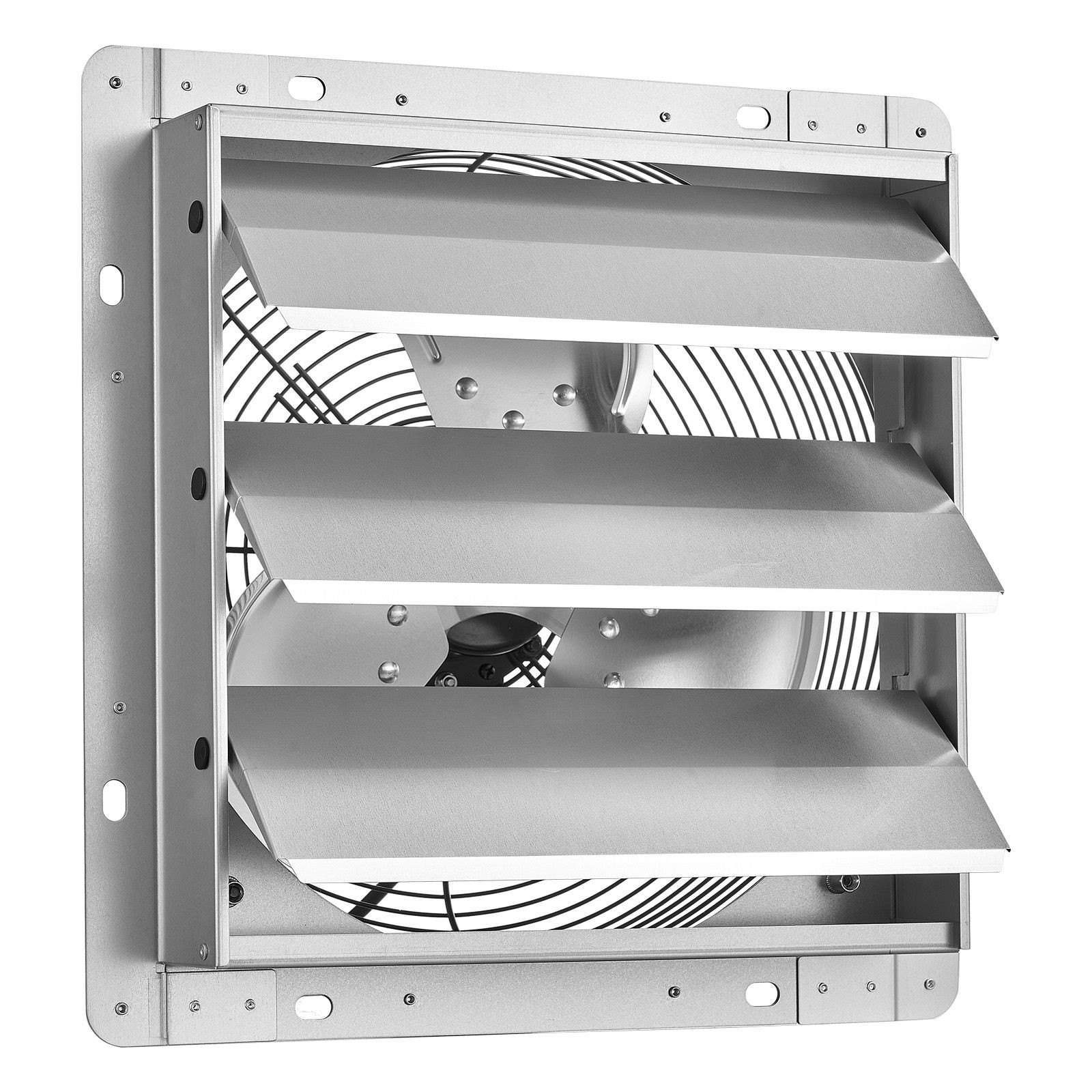 12 Inch Shutter Exhaust Fan Wall Mounted 1347 CFM Automatic Louvers, Sturdy