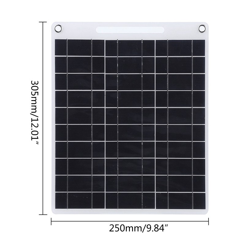 15W Flexible Solar Panel Complete Charge 2 USB Port Car Moblie Phone Charger