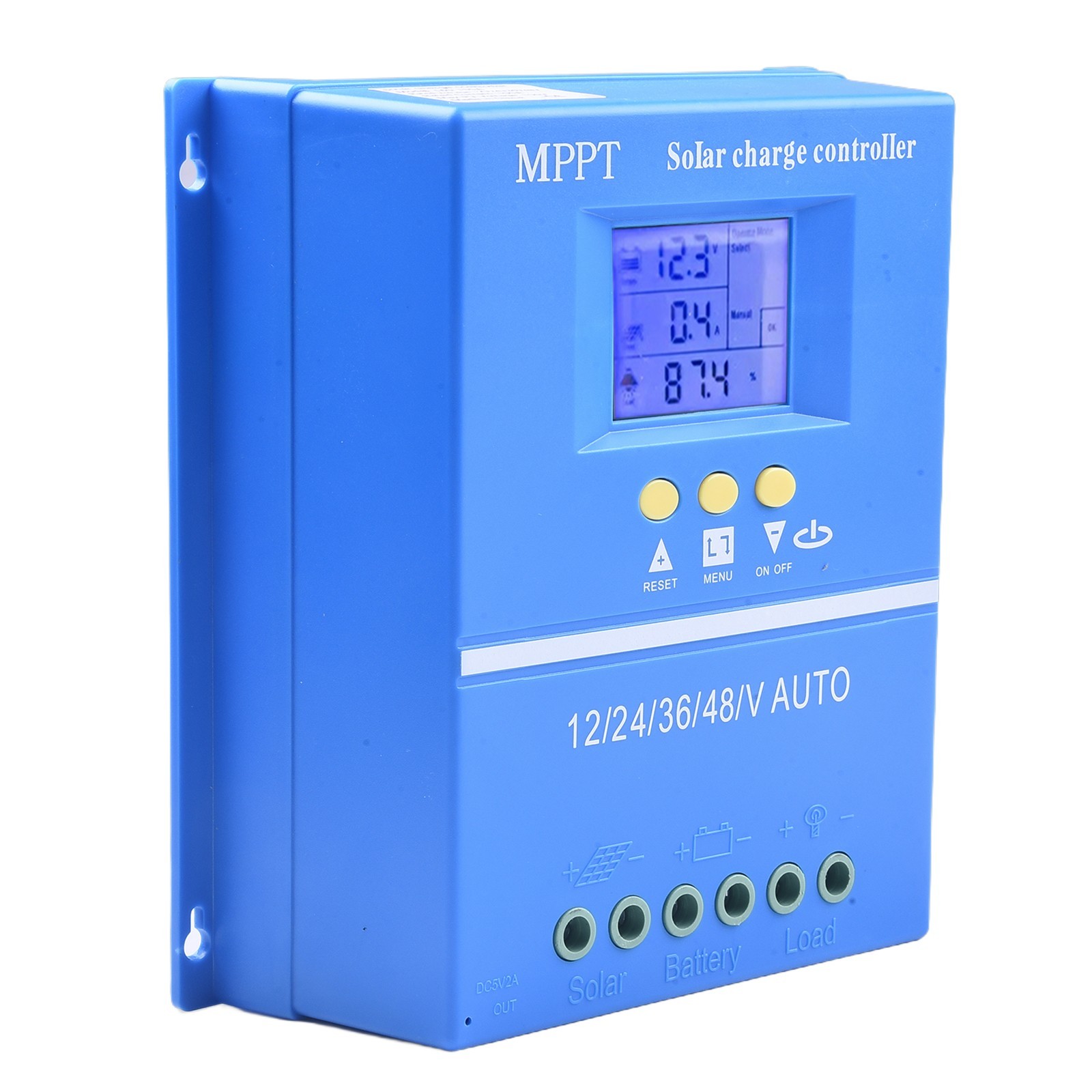 12V 24V 36V 48V For MPPT Solar Charge Controller 100A with Dual USB Ports