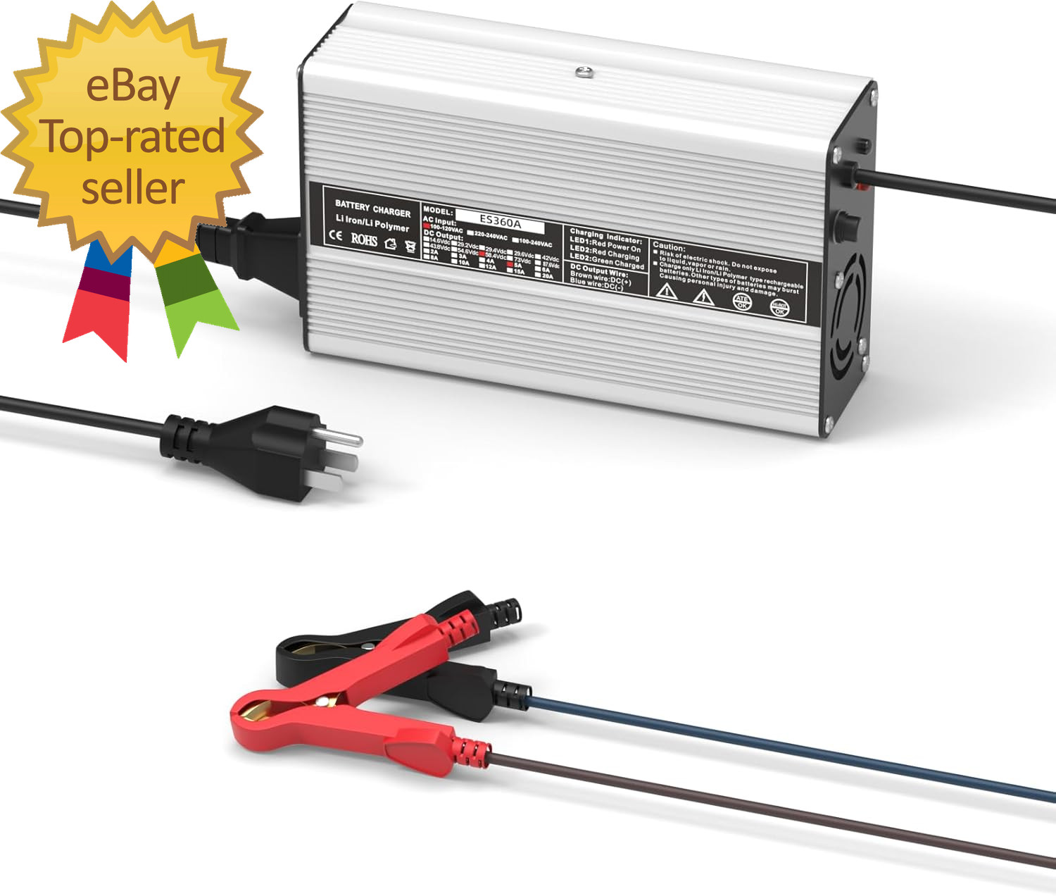 58.4V 5A AC-DC Battery Charger Dedicated Best Solution forLithium Iron Phosphate