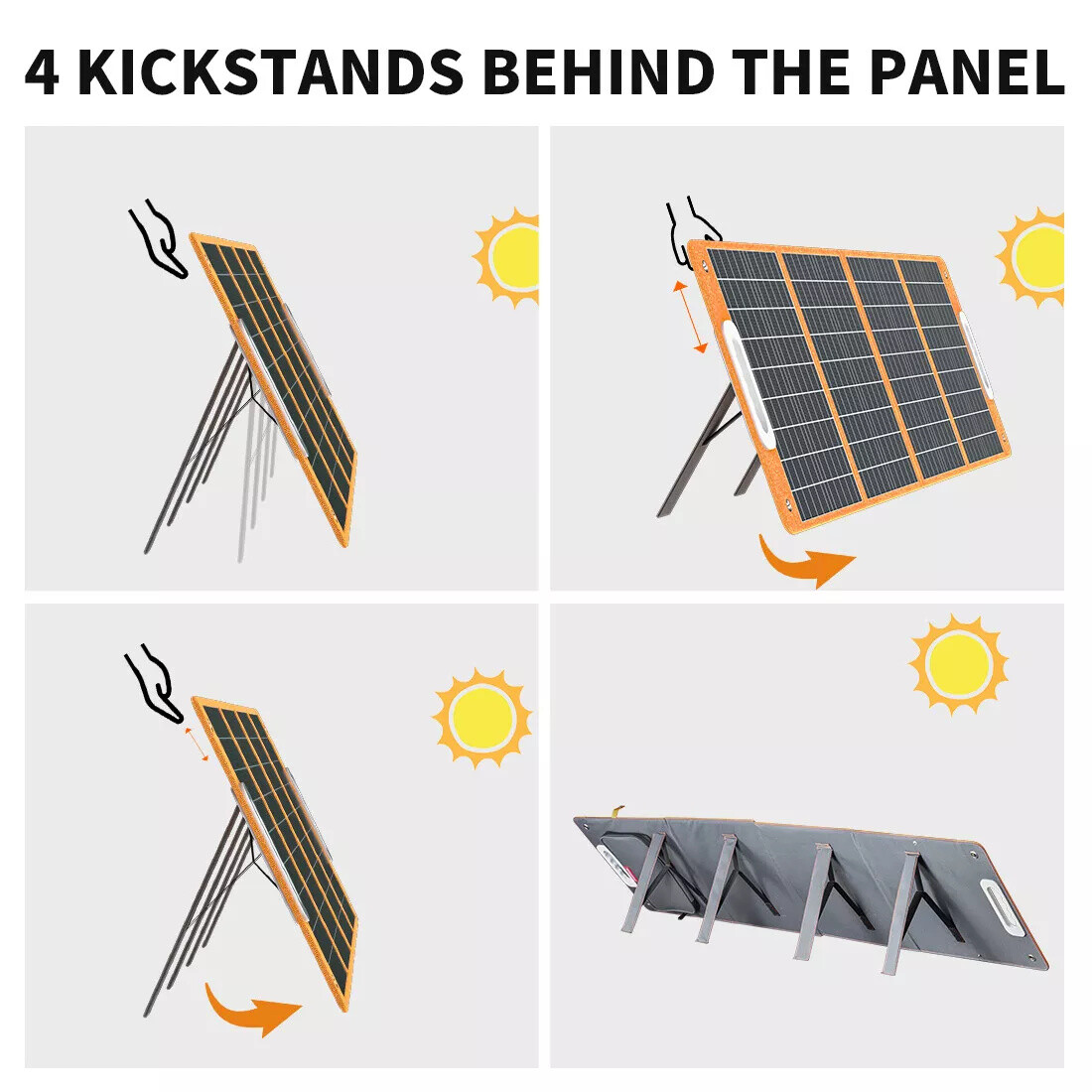 Flashfish P63 Portable Power Station 520Wh 500W With 100W Foldable Solar Panel