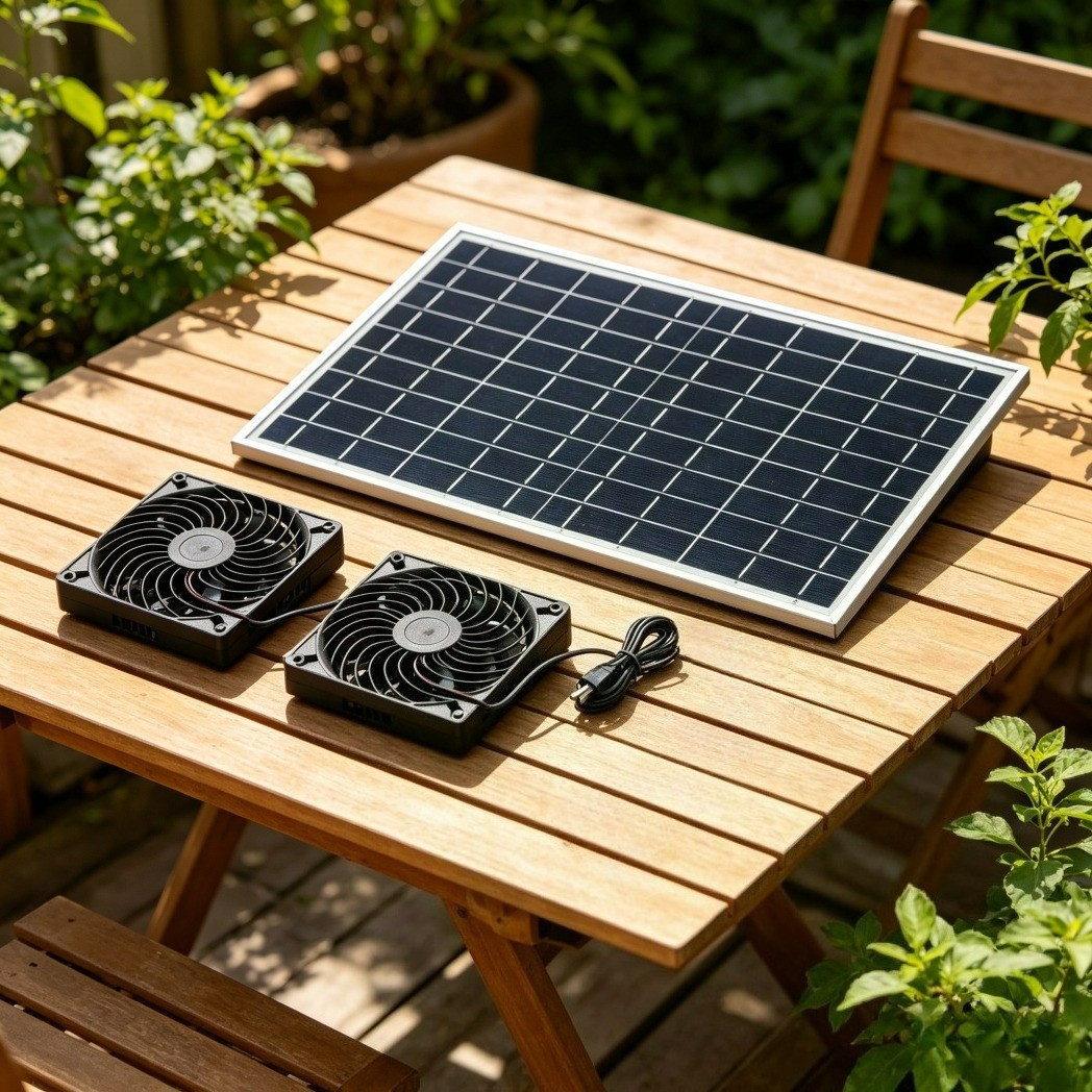30W Solar Powered Fan/Solar Exhaust Fans for Outside/Solar Chicken Coop Dual Fan