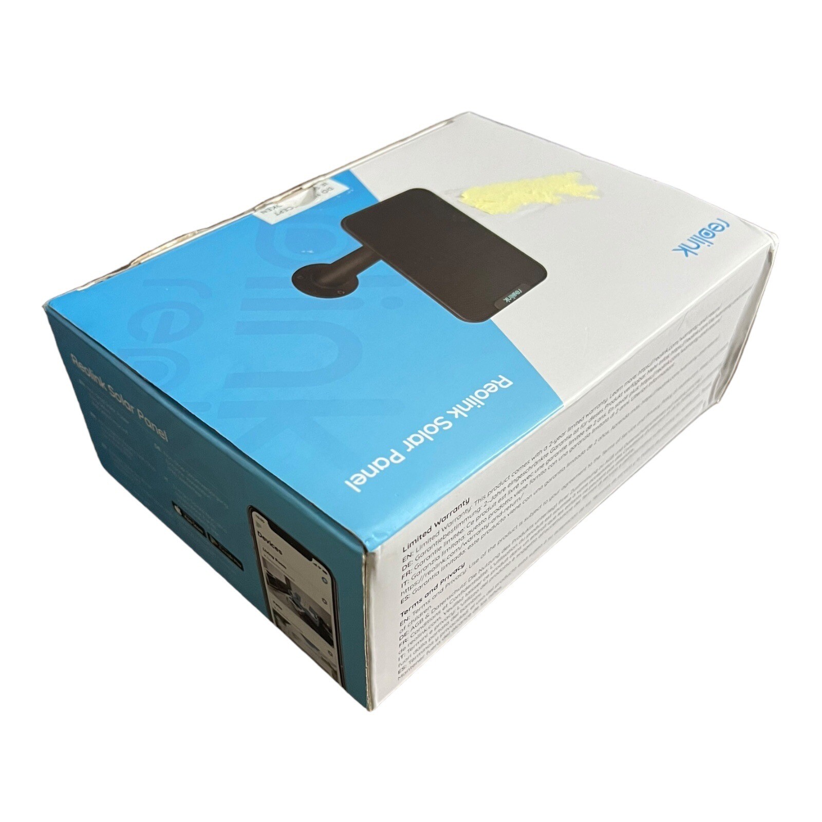 Reolink Waterproof Solar Panel for Security Cameras – Continuous Power Open Box
