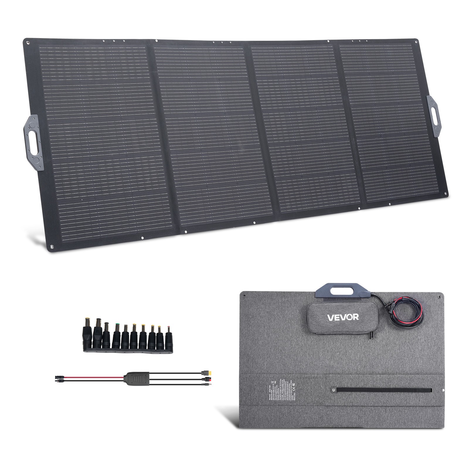 VEVOR 400W Foldable Solar Panel 24% High-Efficiency Portable Mono Solar Panel